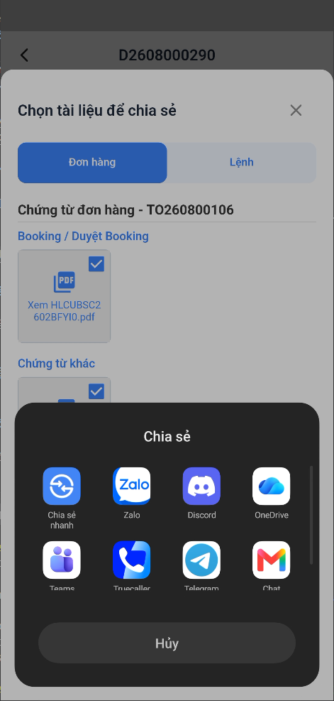 Chọn ứng dựng