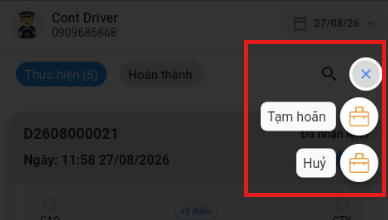Dispatch order statuses