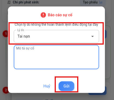 Nhập mô tả sự cố